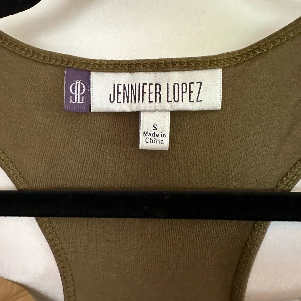Jennifer Lopez Racer Back Studded Green Summer Casual Dress Small — image 4 of 4
